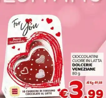 Crai Cioccolatini cuore in latta offerta