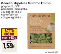 Coop Trentino Gnocchi di patate Mamma Emma con ricotta e spinaci offerta