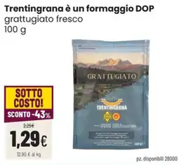Coop Trentino Trentingrana grattugiato offerta