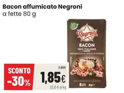 Coop Trentino Bacon affumicato Negroni offerta