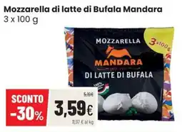 Coop Trentino Mozzarella di latte di bufala Mandara offerta