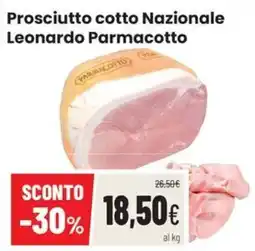 Coop Trentino Prosciutto cotto Nazionale Leonardo Parmacotto offerta