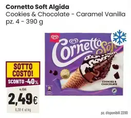 Coop Trentino Cornetto Soft Algida Cookies & Chocolate offerta