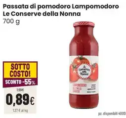 Coop Trentino Passata di pomodoro Lampomodoro Le Conserve della Nonna offerta