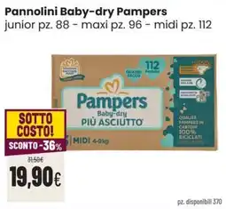 Coop Trentino Pampers Baby-dry Pannolini offerta