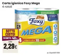 Coop Trentino Carta igienica Foxy Mega offerta