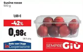 Coop Trentino Susine rosse offerta