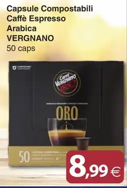Docks Cash&Carry Capsule Compostabili Caffè Espresso Arabica VERGNANO offerta