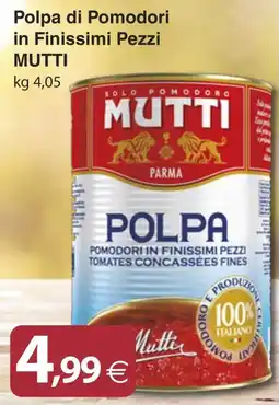 Docks Cash&Carry Polpa di Pomodori in Finissimi Pezzi Mutti offerta