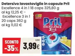 Coop Trentino Pril Excellence 3 in 1 Caps offerta