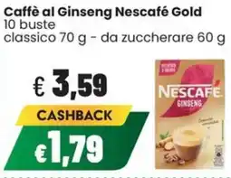 Coop Trentino Caffè al Ginseng Nescafé Gold offerta