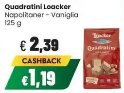 Coop Trentino Quadratini Loacker Napolitaner - Vaniglia offerta