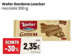 Coop Trentino Wafer Gardena Loacker nocciola offerta