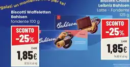 Coop Trentino Biscotti Waffelletten Bahlsen fondente offerta