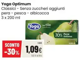 Coop Trentino Yoga Optimum Classici - Senza zuccheri aggiunti pera - pesca - albicocca offerta