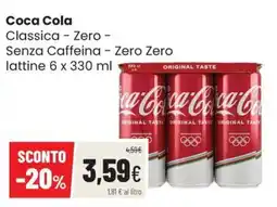 Coop Trentino Coca Cola Classica - Zero - Senza Caffeina - Zero Zero offerta