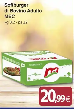 Docks Cash&Carry Softburger di Bovino Adulto MEC offerta