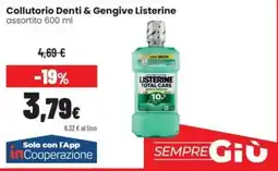 Coop Trentino Collutorio Denti & Gengive Listerine offerta