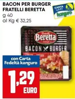Kanguro Bacon per burger Fratelli Beretta offerta
