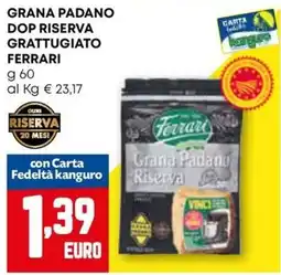 Kanguro Grana Padano Riserva Ferrari offerta