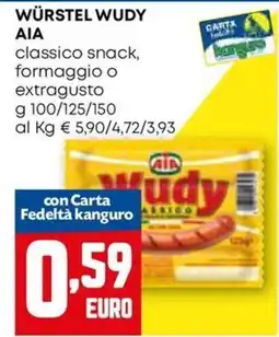 Kanguro Würstel Wudy AIA classico snack offerta