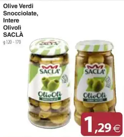 Docks Cash&Carry Olive Verdi Snocciolate, Intere Olivolì SACLÀ offerta