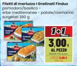 Coop Trentino Gratinati Findus offerta