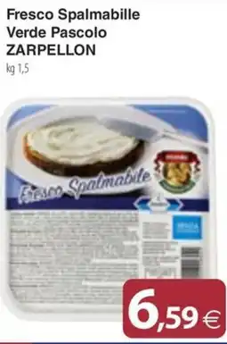 Docks Cash&Carry Fresco Spalmabile Verde Pascolo Zarpellon offerta