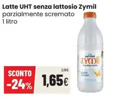 Coop Trentino Latte UHT senza lattosio Zymil parzialmente scremato offerta
