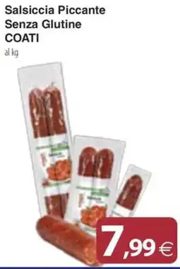 Docks Cash&Carry Salsiccia Piccante Senza Glutine COATI offerta