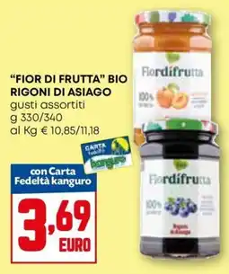Kanguro Fior di frutta bio rigoni di asiago offerta