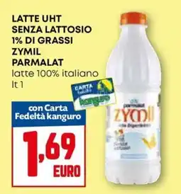 Kanguro Latte UHT senza lattosio Zymil Parmalat offerta