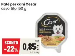 Coop Trentino Patè per cani Cesar assortito offerta