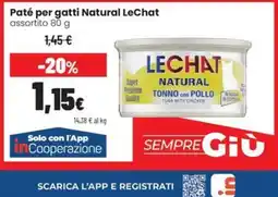 Coop Trentino Paté per gatti Natural LeChat offerta