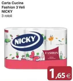 Docks Cash&Carry Carta Cucina Fashion 3 Veli Nicky offerta