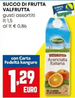 Kanguro Succo di frutta Valfrutta offerta