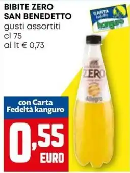 Kanguro Bibite zero San Benedetto offerta