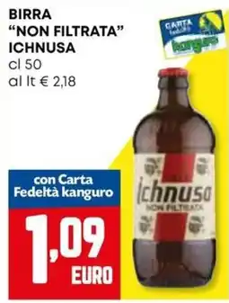 Kanguro Birra Ichnusa non filtrata offerta