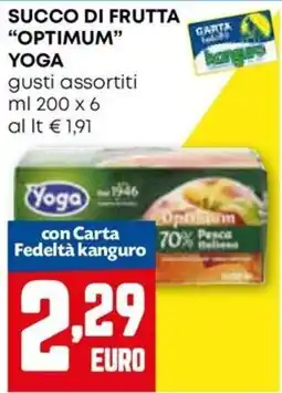 Kanguro Succo di frutta Optimum Yoga offerta