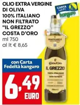 Kanguro Olio extra vergine di oliva il grezzo costa d'oro offerta