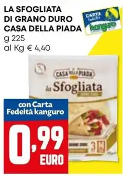 Kanguro La Sfogliata di grano duro Casa della Piada offerta
