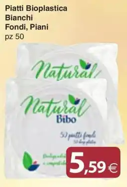 Docks Cash&Carry Piatti Bioplastica Bianchi Fondi, Piani Natural Bibo offerta