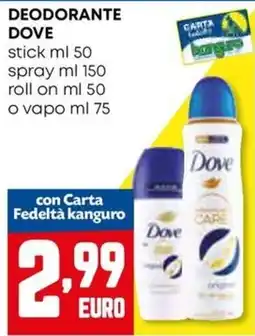 Kanguro Deodorante Dove offerta