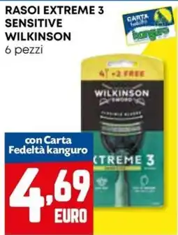 Kanguro Rasoi extreme 3 sensitive Wilkinson offerta