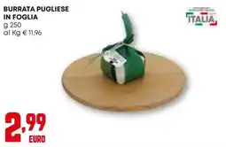Kanguro Burrrata pugliese in foglia offerta