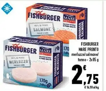 Conad Superstore Mare pronto fish burger merluzzo offerta