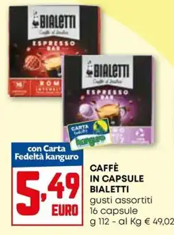 Kanguro Caffè in capsule Bialetti offerta