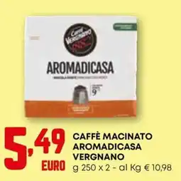 Kanguro Caffè macinato Aromadicasa Vergnano offerta