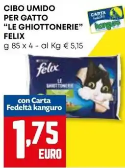 Kanguro Cibo umido per gatto Le Ghiottonerie Felix offerta