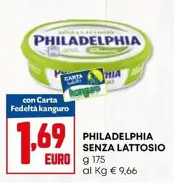 Kanguro Philadelphia senza lattosio offerta